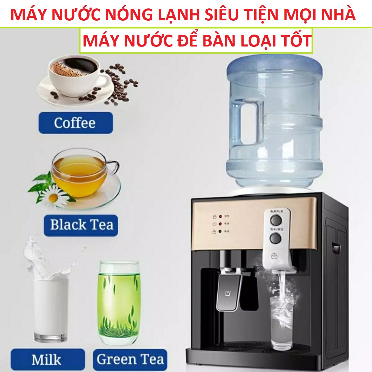 Máy nước nóng lạnh mini để bàn nhỏ gọn hàng cao câp chinh hãng siêu bền bảo hành 12 tháng , cây máy nước nóng siêu tốc loại xịn , cách chọn máy nước nóng tốt