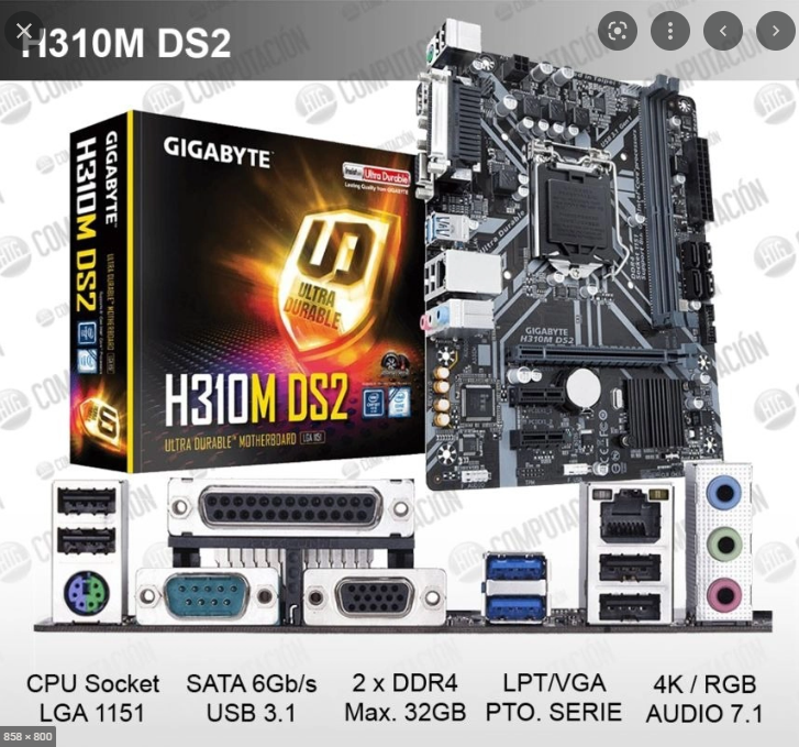 Main giga h310m-ds2 - bảo hành 3 năm