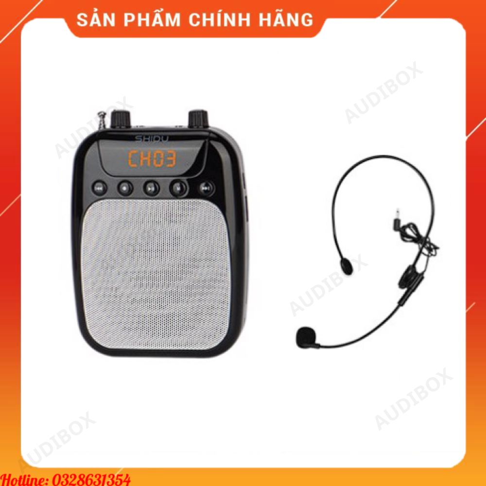 Shidu sd-s358 - máy trợ giảng 12w, bluetooth, fm, tf card, pin 2500mah
