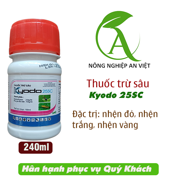 Thuốc trừ nhện đỏ Kyodo 100ml, trừ nhện đỏ, nhện trắng, nhện lông nhung