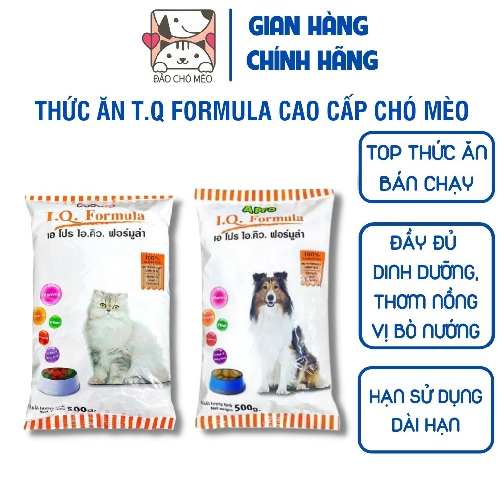 Thức ăn hạt khô cho chó mèo APro IQ Formula 500g cao cấp - Đảo Chó Mèo