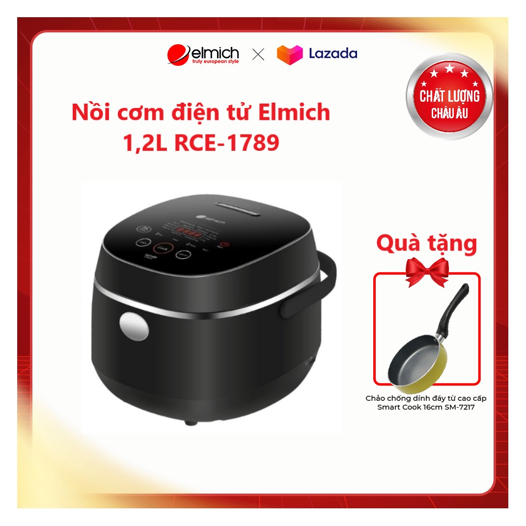 Nồi cơm điện tử cao cấp elmich 1,2l rce-1789
