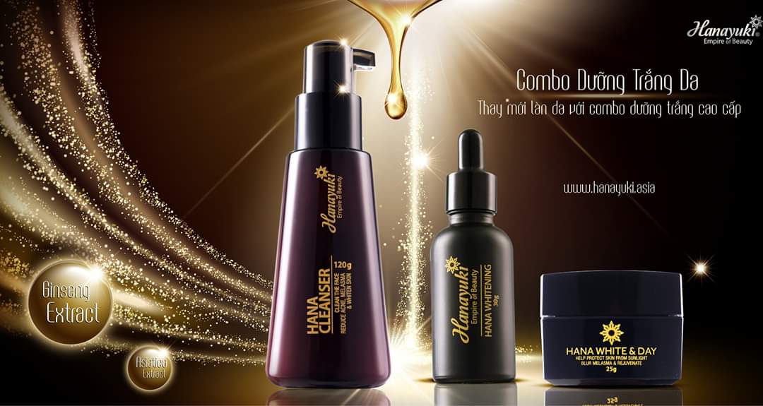 [TẶNG QUÀ + GIẢM VOUCHER 8%] [CHÍNH HÃNG HANAYUKI-DATE 2026] BỘ 3 HANAYUKI DƯỠNG TRẮNG TÁI TẠO DA(SỮA RỬA MẶT SERUM TRẮNG KEM NGÀY DƯỠNG TRẮNG CHỐNG NẮNG)