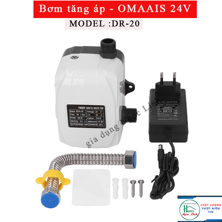 Bơm tăng áp vòi sen - omais 24v dc dr-20