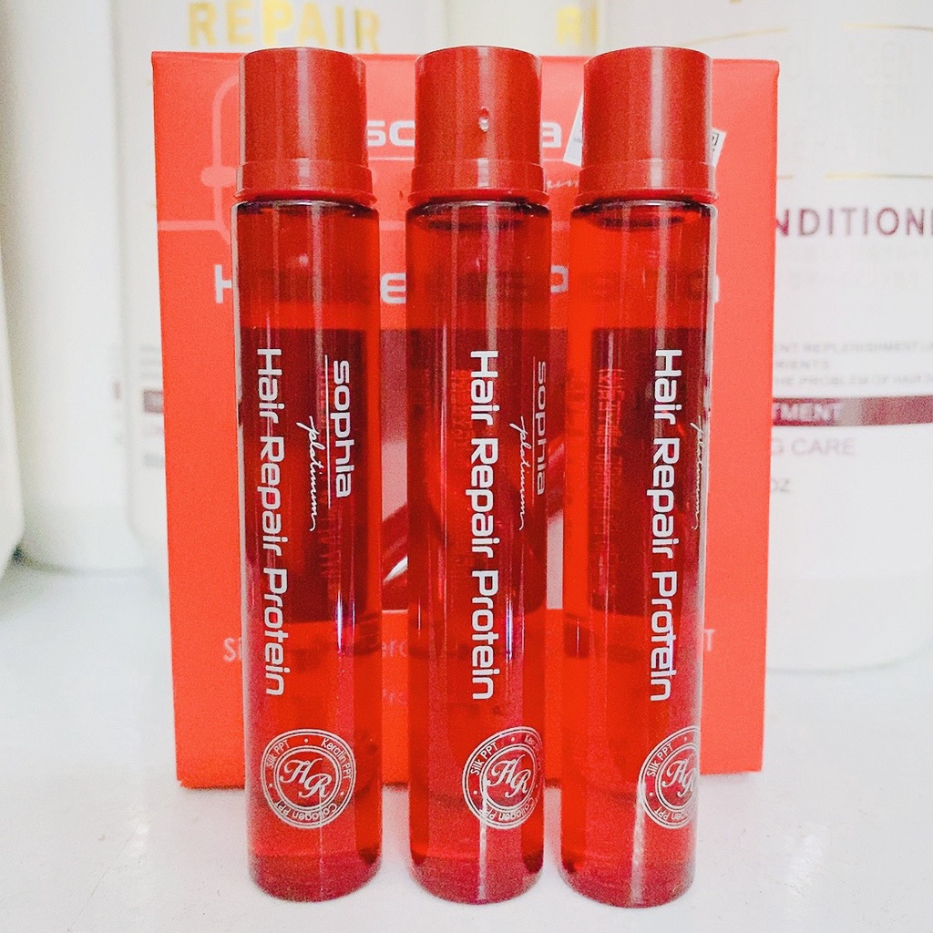 Combo 3 lọ siêu phục hồi tóc Hair Repair Protein Sophia Platinum 13mlx3