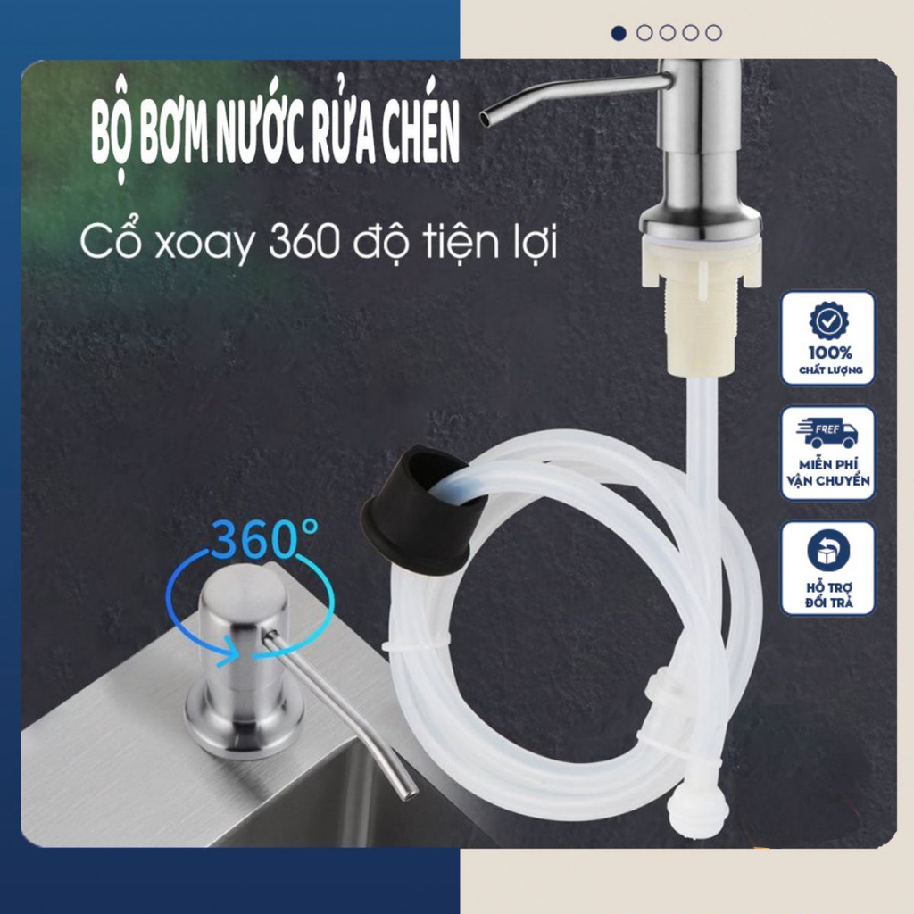 Vòi dẫn nước rửa chén bộ đầu vòi dẫn bơm hút xịt nước rửa chén dầu rửa bát gắn bồn rửa bát - Daco Smart