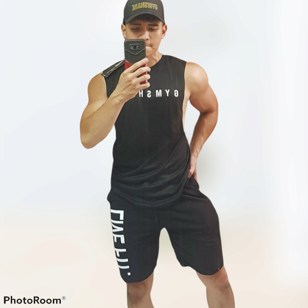 Áo tanktop tập gym nam co giãn 4C thấm hút mồ hôi