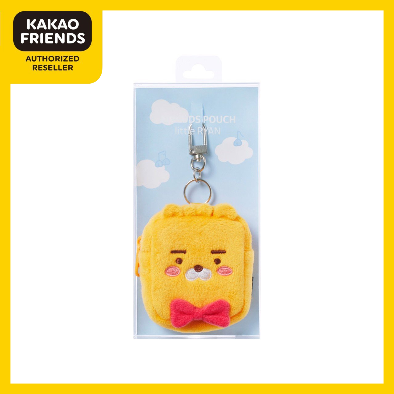 Túi Đựng Airpod Ryan F09808 - Kakao Friends - Túi airpod 2 little ryan dễ thương cute chính hãng