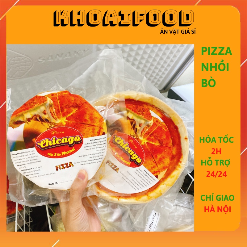 Pizza nhồi chicago vị bò siêu hot 400g