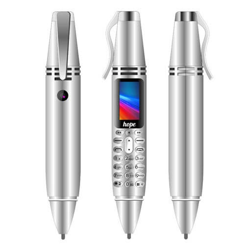 Điện thoại mini siêu nhỏ hình chiếc bút Hope AK007 2 Sim + 1 khe thẻ nhớ Quay phim, chụp hình, nghe nhạc Mp3 Bluetooth partner, thay đổi giọng nói