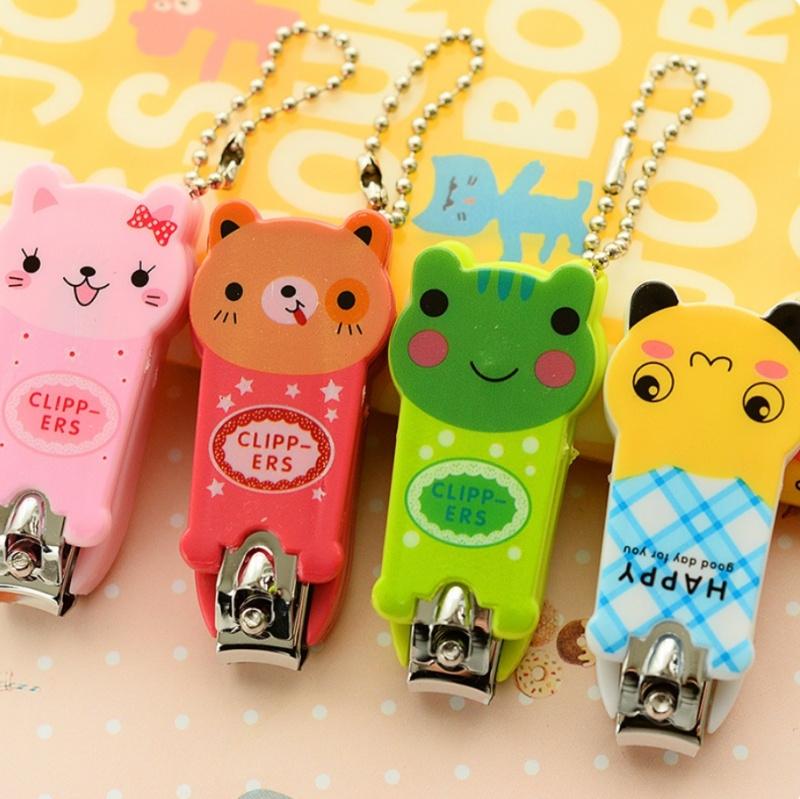 Bấm móng tay hình thú có móc treo chìa khóa đáng yêu