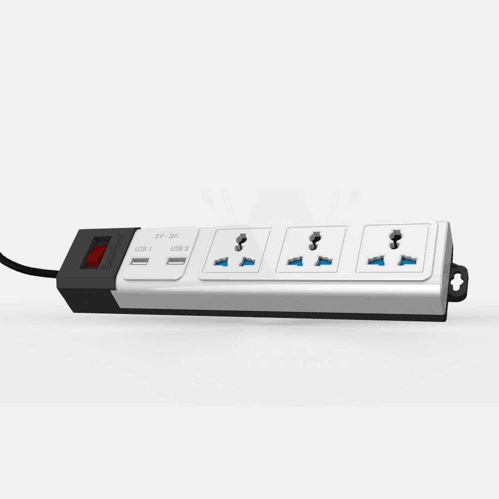 Ổ Cắm Điện Đa Năng USB 3m/5m Rạng Đông Model: OC02.USB 3C/3M/5M/10A
