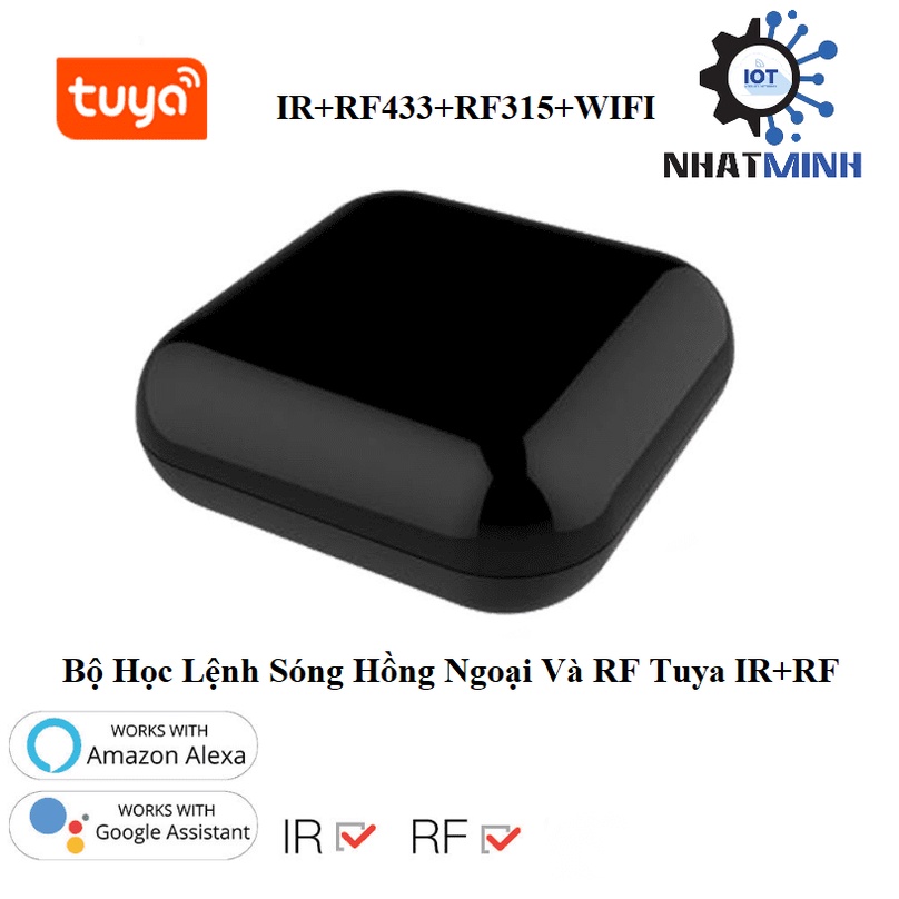 Bộ học lệnh sóng hồng ngoại và rf433/315 tuya smartlife học lệnh các điều khiển, điều khiển qua điện thoại