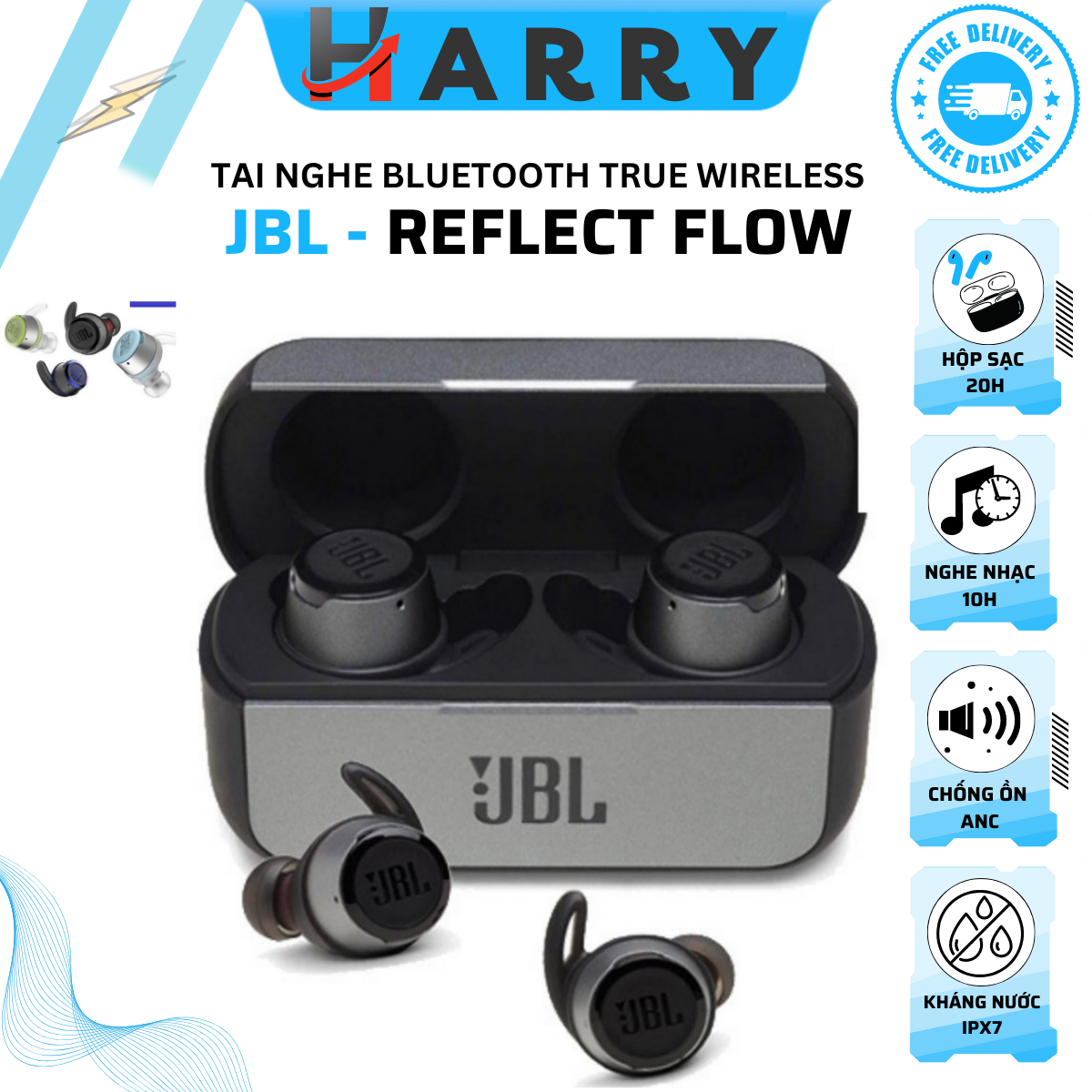 Chính Hãng Tai Nghe Bluetooth True Wireless JBL Reflect Flow