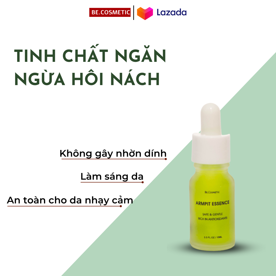 Tinh Chất Hôi Nách Armpit Becosmetic. Hiệu quả sau thời gian ngắn sử dụng, khử mùi hôi  nách mang lại sự tự tin cho người sử dụng