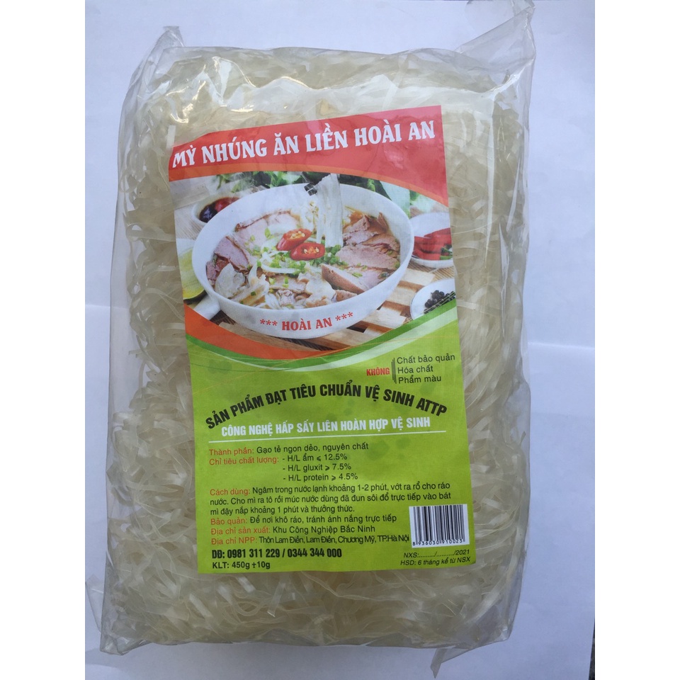 500g mỳ, phở nhúng 5 phút ăn liền, mỳ chũ sợi dai