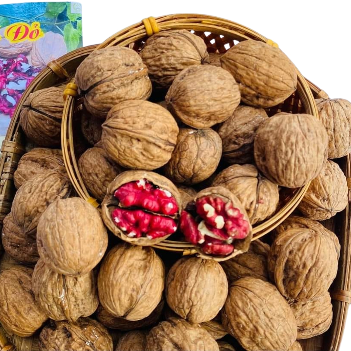 Hạt óc chó đỏ nhập khẩu Mỹ sống nguyên vỏ loại 1 (500g, 1kg). Hạt óc chó, quả óc chó hữu cơ làm sữa hạt