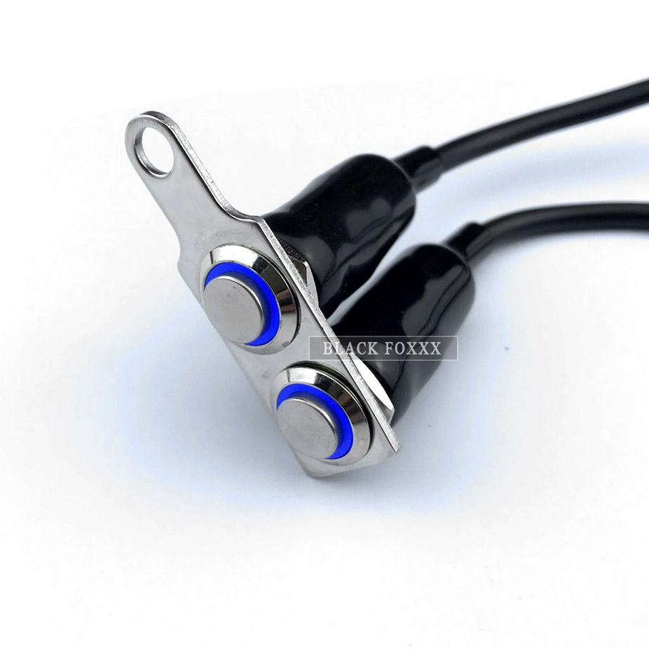 [HCM]Công Tắc Led 2 Nút On Off Gắn Cùm Xe [ 2 Nút Dọc ]