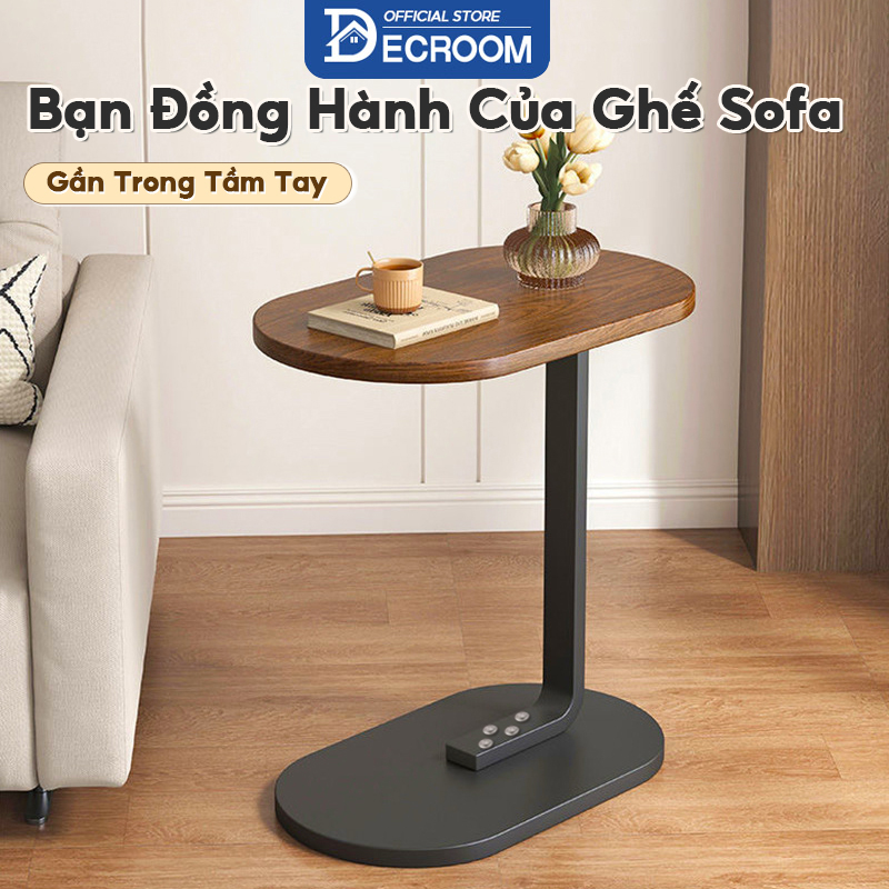 Decroom bàn làm việc bàn nhỏ ở cuối giường phòng khách, màu vân óc chó bàn cà phê, phòng ngủ, sofa bàn nhỏ đơn giản