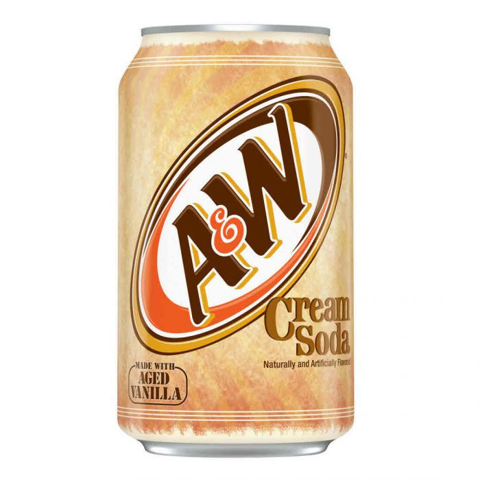 Xá xị cream soda a&w mỹ thùng 12 lon , 355ml/lon