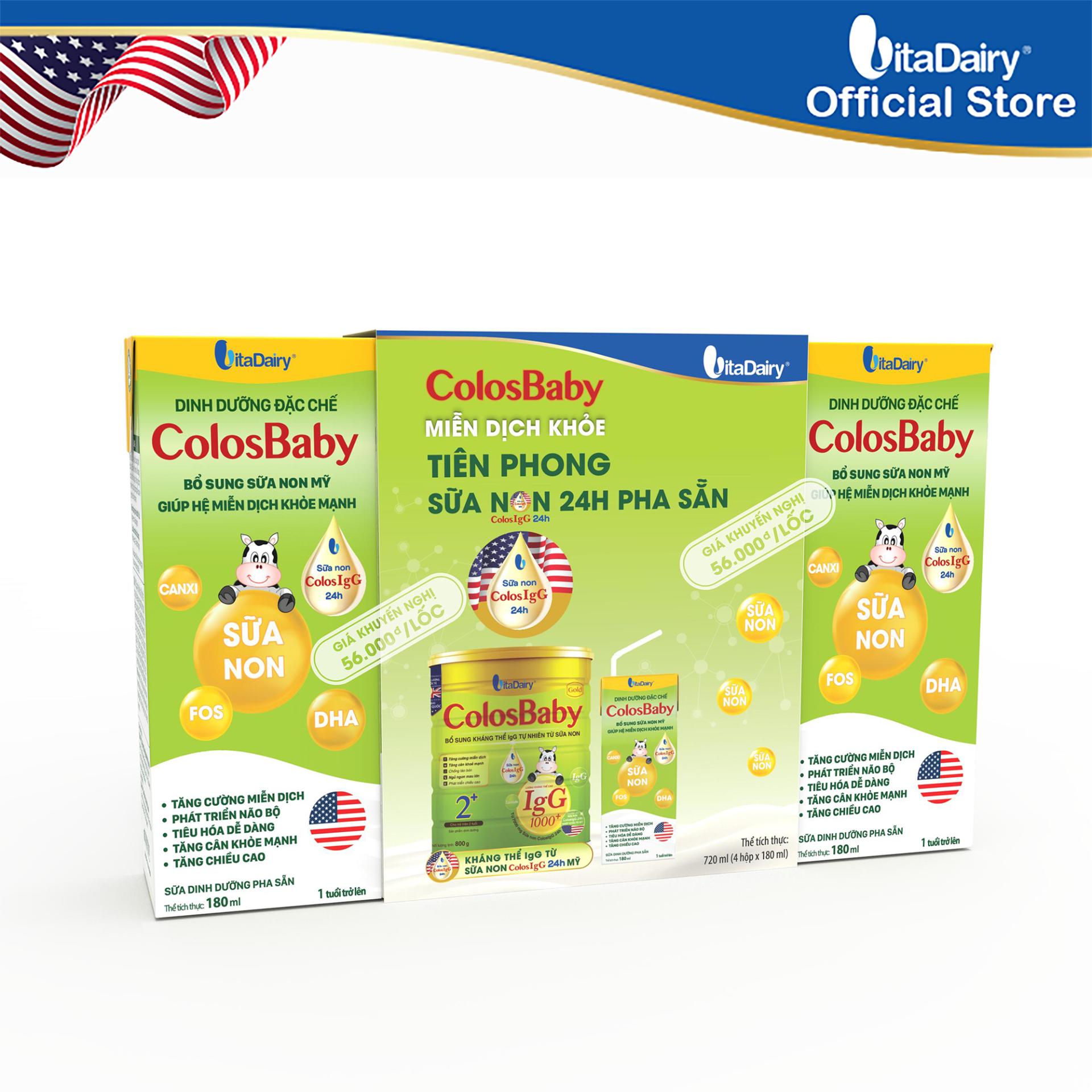 Sữa pha sẵn Colosbaby Gold 180ml,110ml