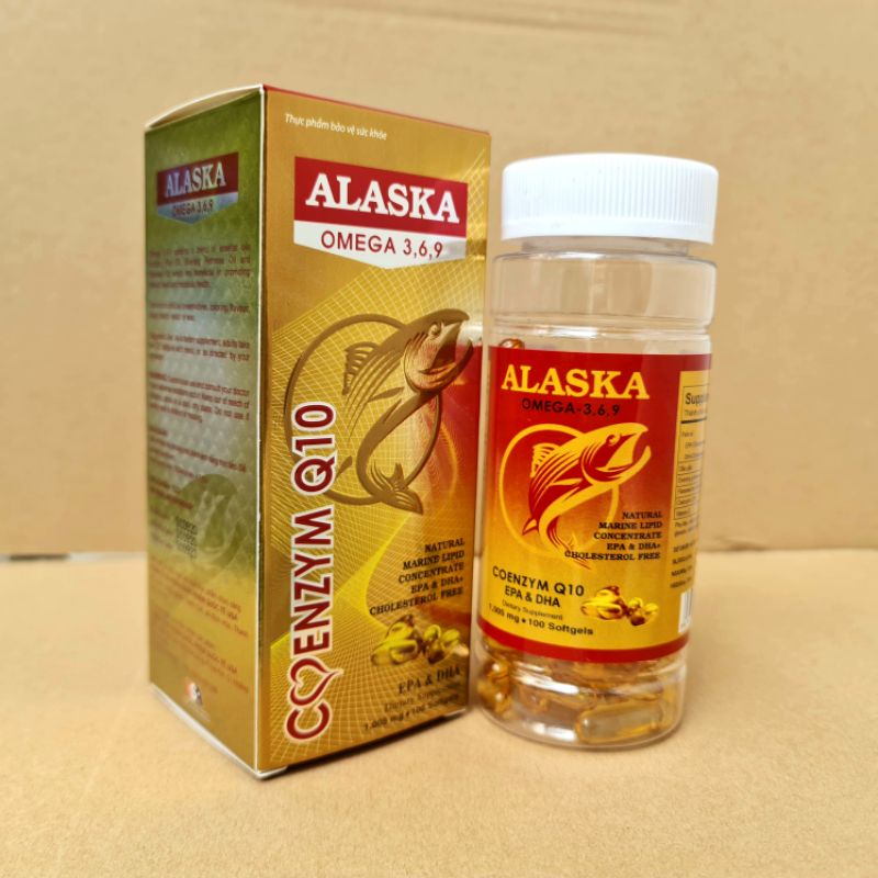 Alaska omega 369 - hộp 100 viên - cung cấp epa dha omega cải thiện thị lực và sức khỏe tim mạch