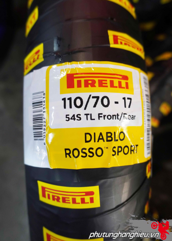 Vỏ xe Pirelli Diablo Rosso Sport 110/70-17