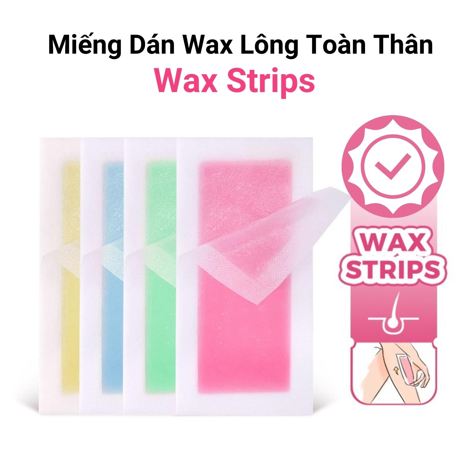 Miếng dán wax lông tiện lợi tại nhà, miếng dán tẩy lông nhanh cấp tốc miếng dán wax lông ria mép 2 mặt