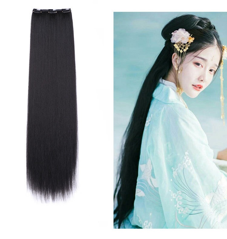 Tóc giả dài 90cm chuyên dùng búi tóc tó dân tộc 😍FREESHIP😍 tóc kẹp dải dài, tóc giả dài