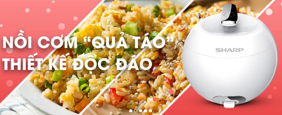 Nồi cơm điện quả táo rd-a08v-wh