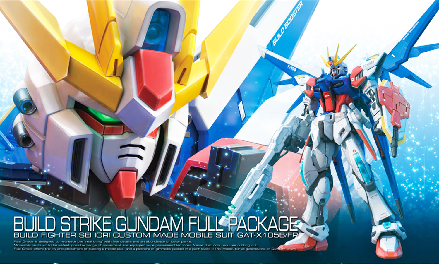 Mô hình lắp ráp Gundam Bandai RG 23 Build Strike Gundam Full Package [GDB]