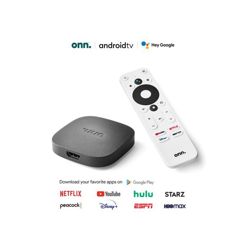Onn 4k tvbox onn android tv 4k uhd điều khiển bằng giọng nói