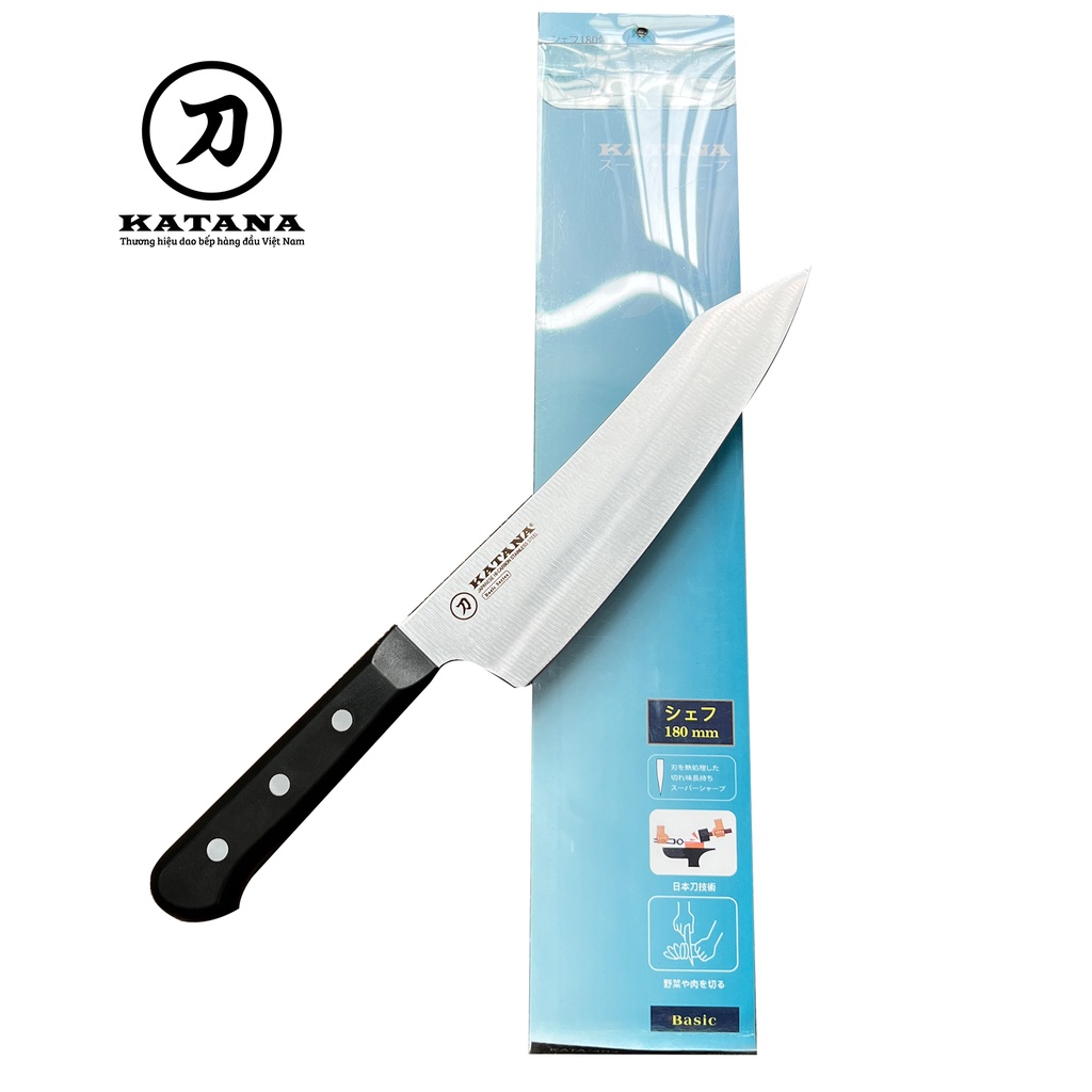 Dao bếp cao cấp katana dao thái thịt cá - katana basic chef kata402