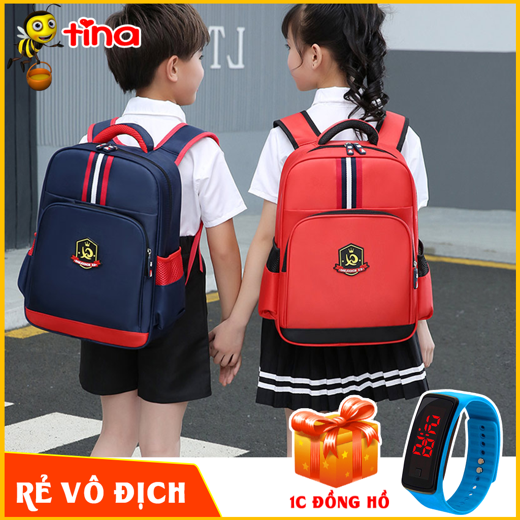 Balo hình hộp mốt mới nhất cho Bé trai đi học cấp 1 cấp 2 cấp 3 Họa tiết đẹp mắt siêu nhẹ TE22