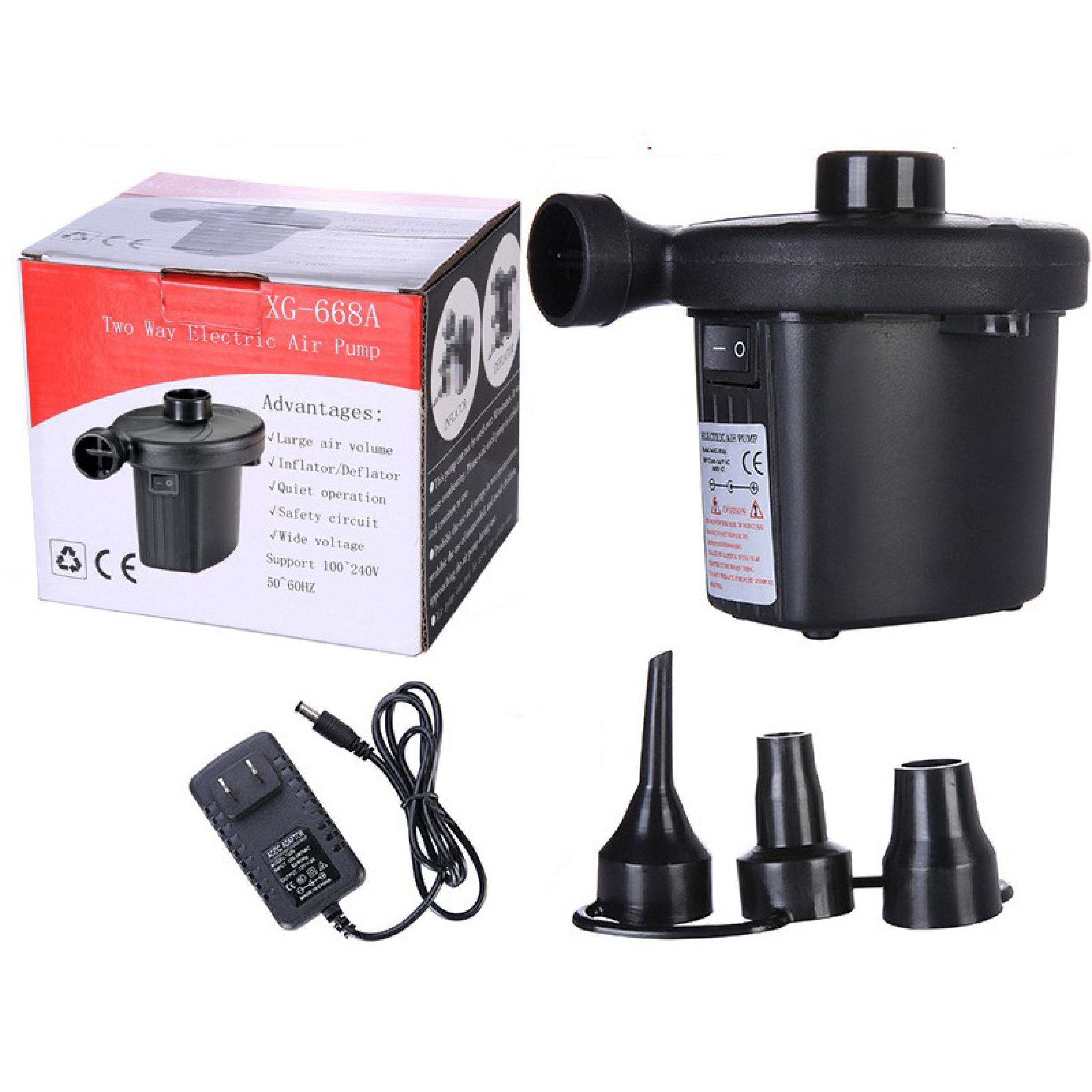 Máy bơm điện mini 2 chiều hút chân không bơm mạnh tiện lợi, gọn nhẹ sử dụng bơm phao bơi, bể bơi, nhà hơi - Gia dụng giá rẻ