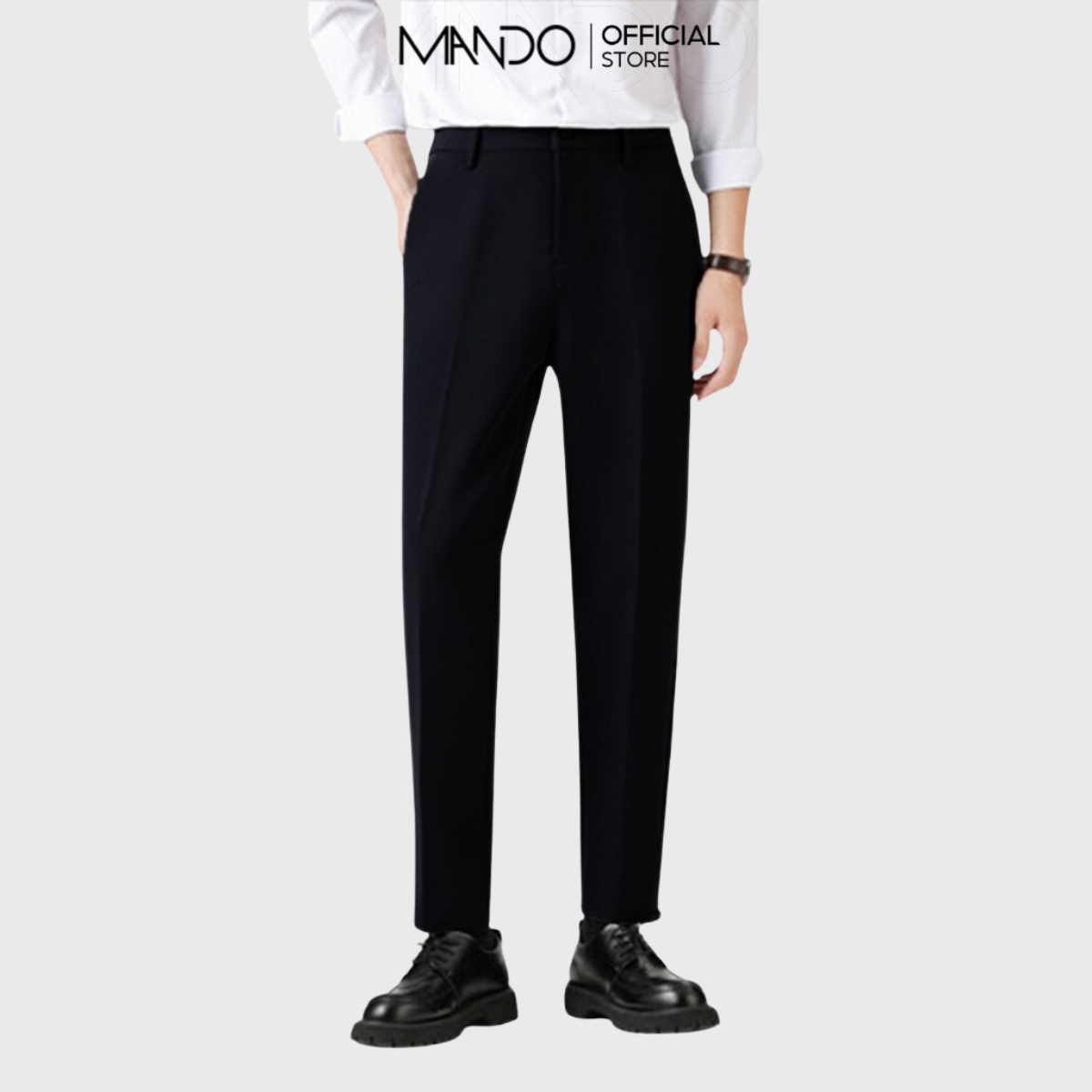 Quần Tây Âu Nam MANDO Công Sở, Dáng Ôm , Ong Côn, Phong Cách Hàn Quốc - QKN020