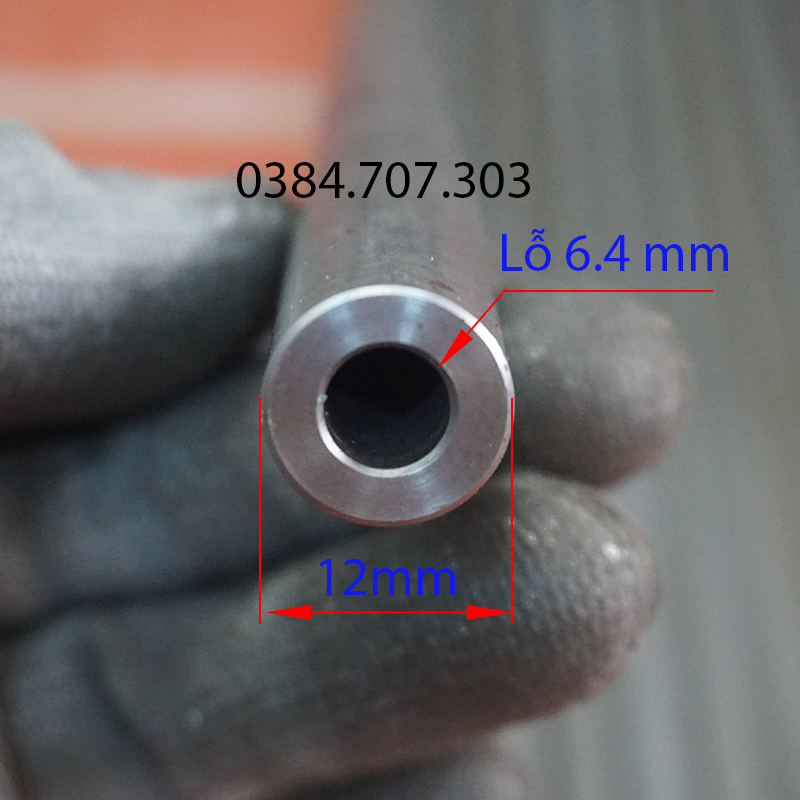 Ống Thép Thủy Lực Nhập Khẩu F12x6.4mm Siêu Đẹp, Lỗ Trong Sáng Bóng Như Gương