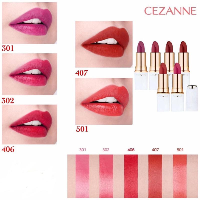 Son lì không trôi Cezane Nhật Bản chiết xuất từ sữa ong chúa tự nhiên, không chì, dưỡng ẩm môi_Khỏe đẹp khóa thời gian