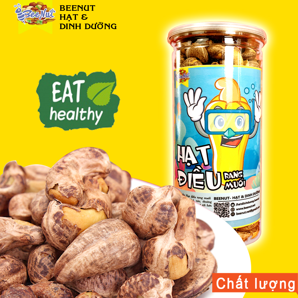 Hạt điều rang muối loại 1 (20g 100g 250g 500g) - hạt điều nguyên lụa - hạt điều bình phước - BeeNut