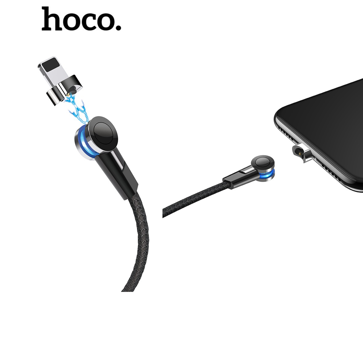 Cáp sạc nhanh Hoco S8 hít nam châm dùng cho iPhone, iPad dây dài 1.2m - Chính hãng