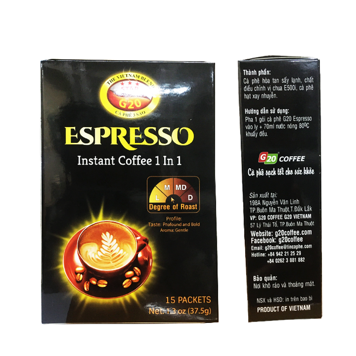 Cà phê hòa tan đen Espreso