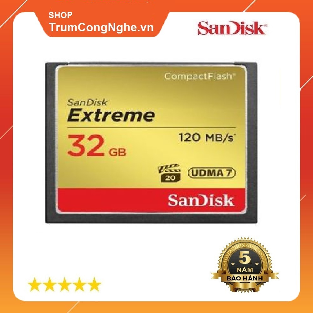 Thẻ nhớ cf sandisk extreme s 800x 32gb tốc độ siêu cao