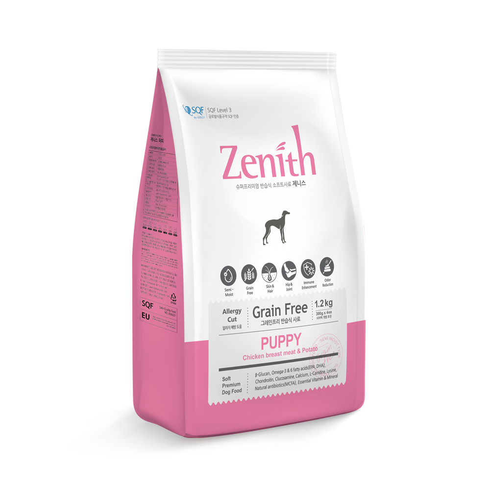 3kg thức ăn hạt mềm chó con zenith puppy