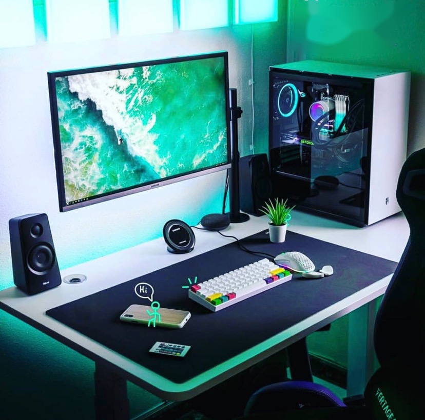 Tấm lót bàn làm việc bằng da 2 mặt size lớn 100x50 50x100 chống nước