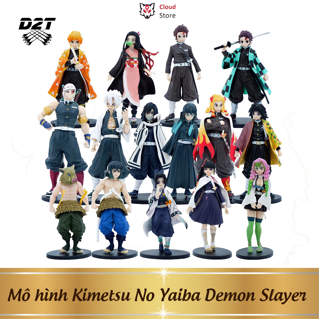 Mô hình Kimetsu No Yaiba Demon Slayer có BOX, thanh gươm diệt quỷ figure anime, mô hình tanjiro, zen