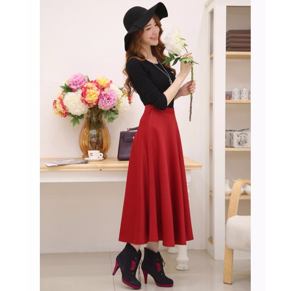 Chân Váy Xòe Dài cho bạn nữ