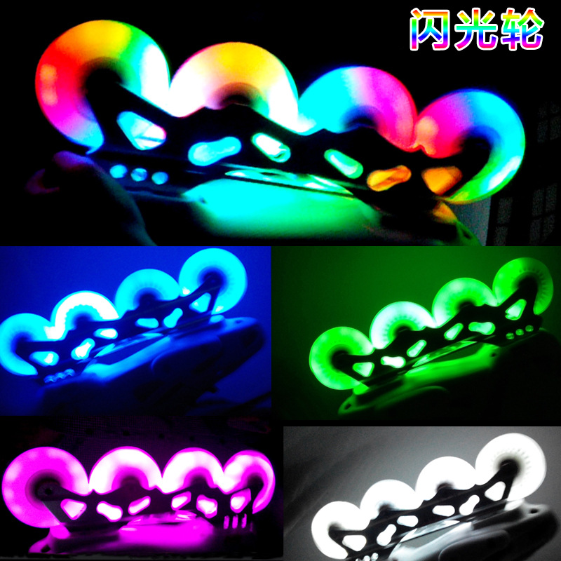 [HOT] Trẻ Em Người Lớn Giày Trượt Patin Giày Trượt Patin Bánh Xe PU Bánh Xe Nhấp Nháy Bánh Xe Phanh Chống Mài Mòn Bánh Xe Phát Sáng