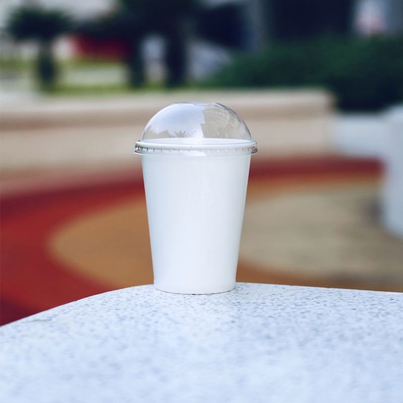 Cốc giấy nắp cầu 400ml 12oz 50 cái - ly giấy take away