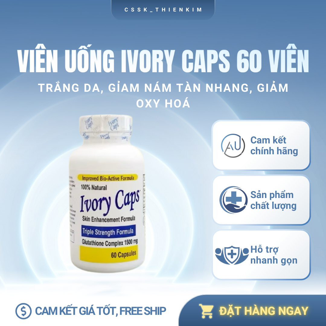  Viên uống Ivory Caps trắng da giảm nám tàng nhang 