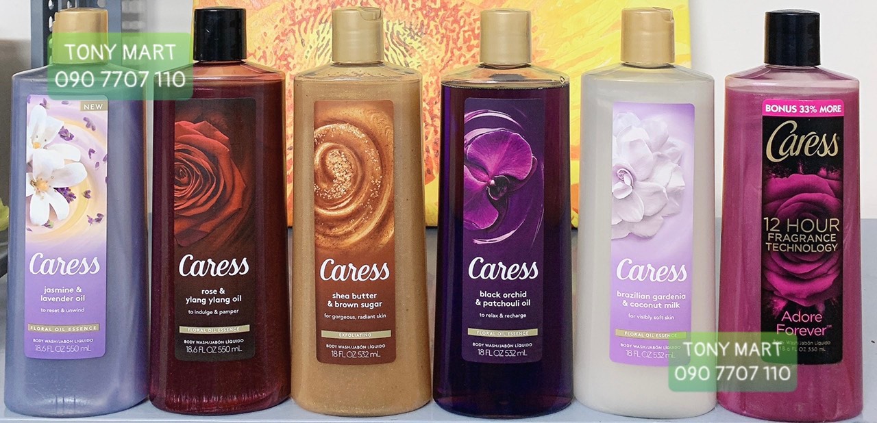 SỮA TẮM NƯƠC HOA CAO CẤP CARESS 532ML - USA